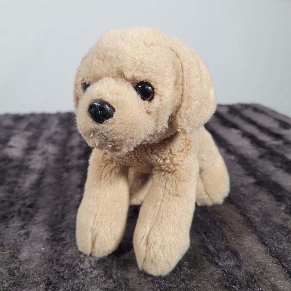Aurora World Tan Puppy Dog Plush Stuffed Animal Golden Retriever Lab 6 inch